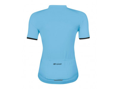 Damska koszulka rowerowa FORCE Charm w kolorze jasnoniebieskim