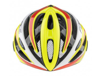 FORCE Road MTB-Helm fluo/weiß/rot