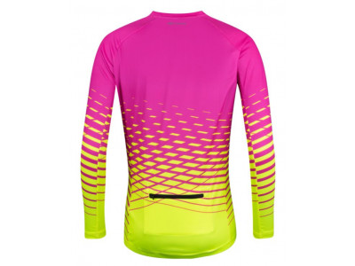 FORCE Angle damska koszulka rowerowa, różowa/żółta