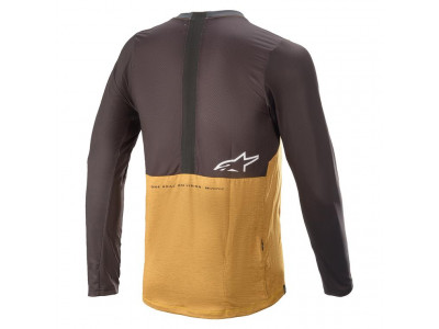 Męska koszulka rowerowa Alpinestars ALPS 6.0 V2 z długim rękawem, mandarynka/czarna