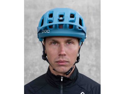 POC Tectal Race SPIN helmet, Basalt Blue/Hydrogen White Matt