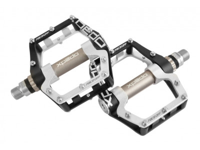 Xpedo Face Off 18 pedals, black/silver