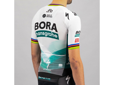 Sportful Bomber Bora Hansgrohe koszulka rowerowa, XXL, biała/tęczowa