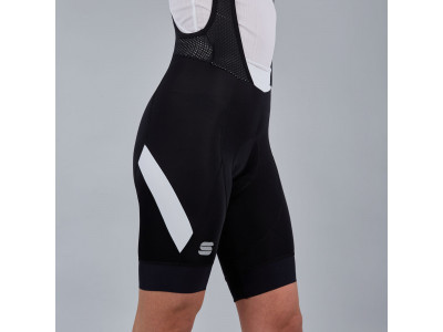 Sportos Neo női rövidnadrág harisnyatartóval, fekete/fehér