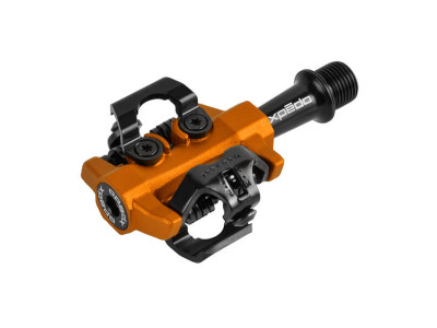 Xpedo CXR SPD pedals, black/orange