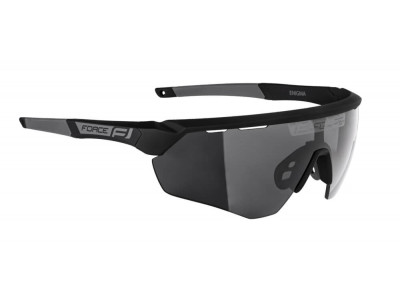 FORCE Enigma Brille, schwarz/matt grau/schwarze Gläser
