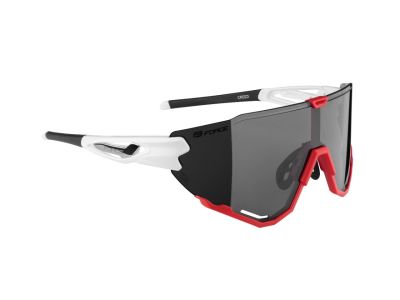 FORCE Creed Brille, weiß/rot/schwarz verspiegelte Gläser