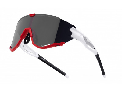FORCE Creed glasses, white/red/black mirror lenses