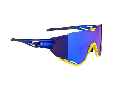 FORCE Creed glasses, blue/fluo/blue mirror lenses