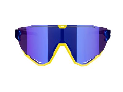 FORCE Creed okulary, niebieskie/fluorescencyjne/niebieskie soczewki lustrzane