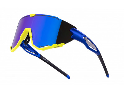 FORCE Creed glasses, blue/fluo/blue mirror lenses