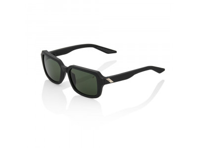 100% Rideley Soft Tact Glasses Black / Gray Green Lens