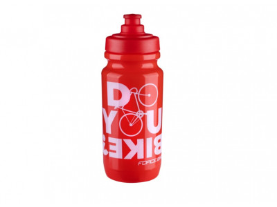 FORCE Bike fľaša, 0,5 l, červená