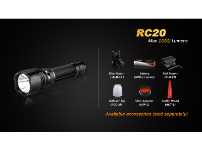Fenix ​​RC20 rechargeable flashlight 