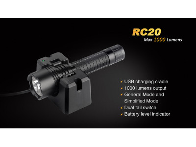 Fenix ​​RC20 rechargeable flashlight 