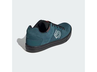 Five Ten Freerider shoes, teal/white/red