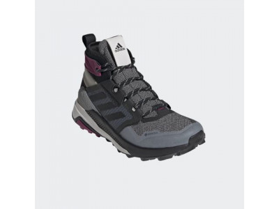 Adidas TERREX TRAILMAKER MID GTX W shoes metal grey/core black/power berry