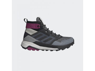 Adidas TERREX TRAILMAKER MID GTX W shoes metal gray / core black / power berry