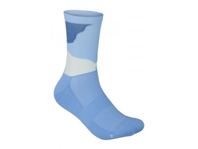 POC Essential Print socks, splashes multi basalt blue