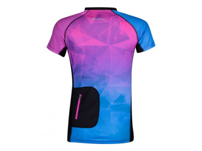 Damska koszulka rowerowa FORCE Core w kolorze różowo-niebieskim