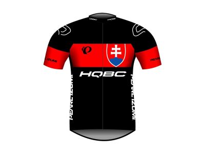 Koszulka rowerowa HQBC QPI SK TEAM 2021 w kolorze czarno-czerwonym
