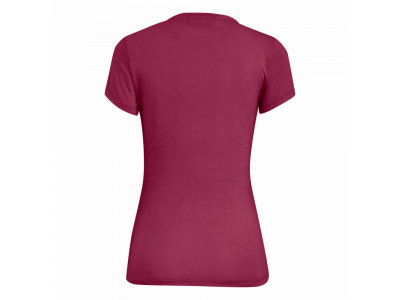 Salewa Geometric Dry Damen-T-Shirt, rote Melange