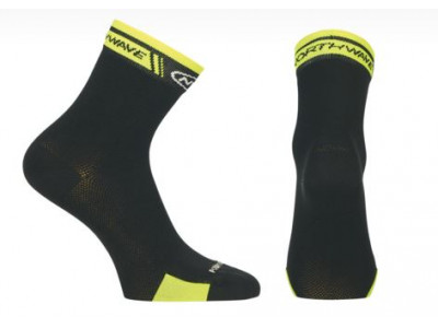 Skarpetki Northwave Logo w kolorze czarno-żółtym fluo