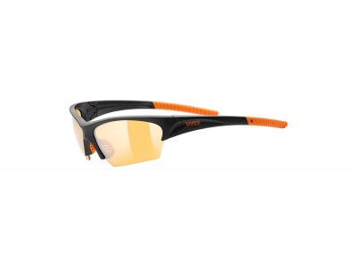 Uvex Sonnenbrille, Black Mat/Orange