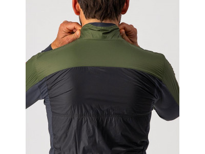Castelli UNLIMITED PUFFY bunda, vojenská zelená/tmavosivá