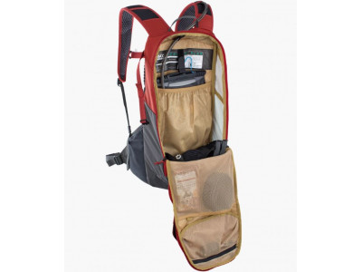 Plecak EVOC Ride 12, 12 l + torba na napoje 2 l, kolor chili czerwony/karbonowy