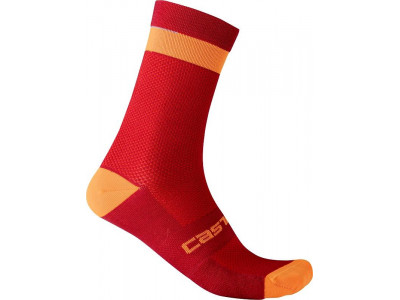 Castelli ALPHA 18 ponožky, tmavočervená