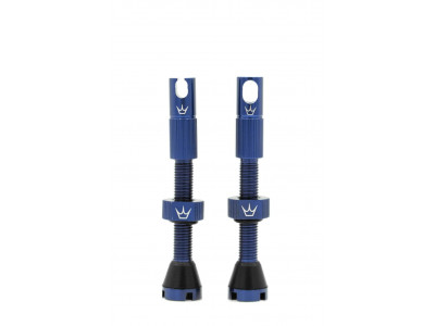 Peaty&amp;#39;s x Chris King MK2 tubeless valves, 42mm presta valve, dark blue