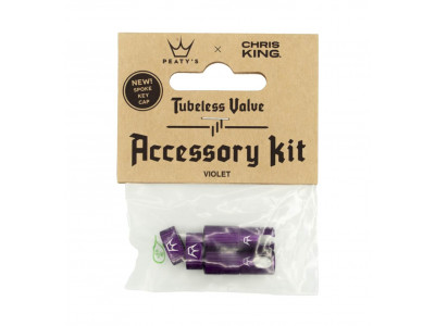 Peaty&#39;s x Chris King MK2 Tubeless Valve Service Kit, Purple