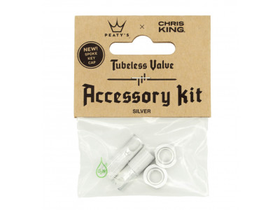 Peaty&amp;#39;s x Chris King MK2 Tubeless Valve Service Kit, Silver