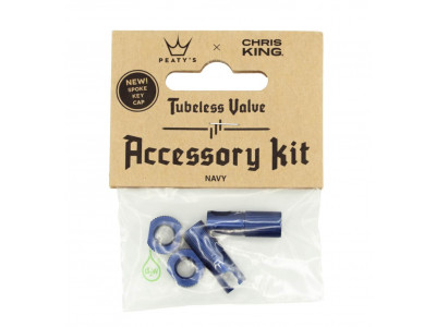Peaty&#39;s x Chris King MK2 Tubeless Valve Service Kit, Dark Blue
