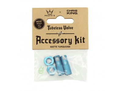 Peaty&amp;#39;s x Chris King MK2 Tubeless Valve Service Kit, Turquoise