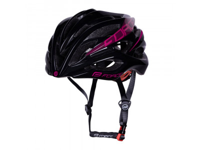 Kask damski FORCE Saurus, black/pink