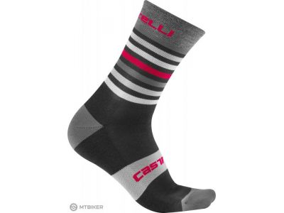 Castelli GREGGE 15 ponožky, černá/červená