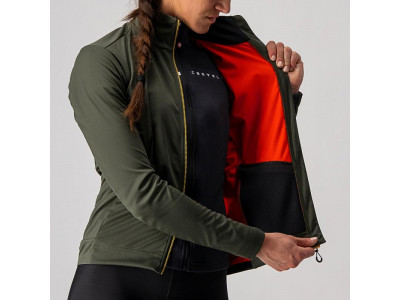 Castelli GO W női kabát, katonai zöld