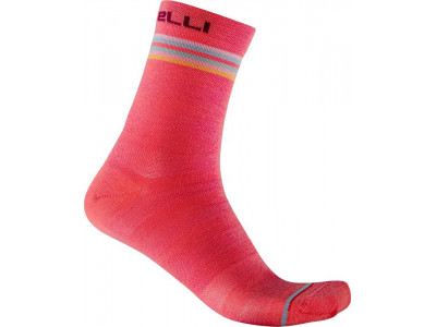 Castelli GO 15 dámské ponožky, zářivá růžová
