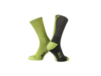 XLC All MTN CS-L02 ponožky, žltá/sivá
