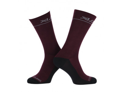XLC Gravel CS-L05 ponožky, vínová love cycling