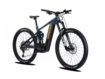 Bicicleta electrica GHOST E-Riot Enduro Pro 29, albastru murdar/portocaliu murdar