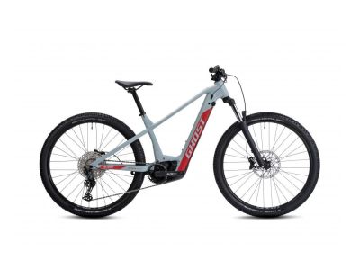 GHOST E-Teru Advanced 29 elektromos kerékpár, világosszürke/piros