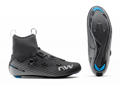 Northwave Celsius R Arctic GTX Black / Reflective winter road shoes