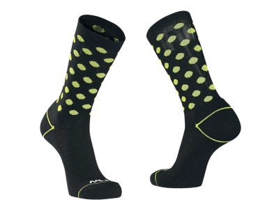 Northwave Core ponožky, Black/Yellow Fluo