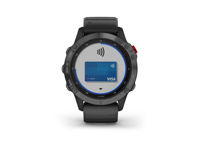 Garmin fenix 6 Pro Solar hodinky Slate Gray, Black Band