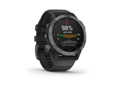 Garmin fenix 6 Pro Solar hodinky Slate Gray, Black Band