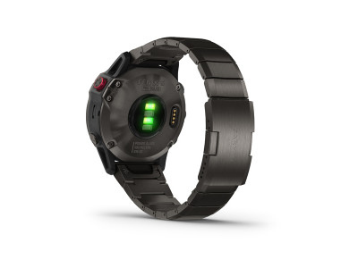 Garmin fenix 6 Pro Solar watch Titanium Carbon Gray DLC, DLC Titanium Band