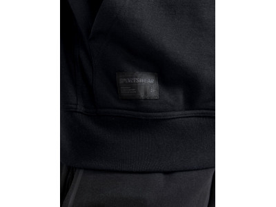 CRAFT CORE kapucnis pulóver, fekete
